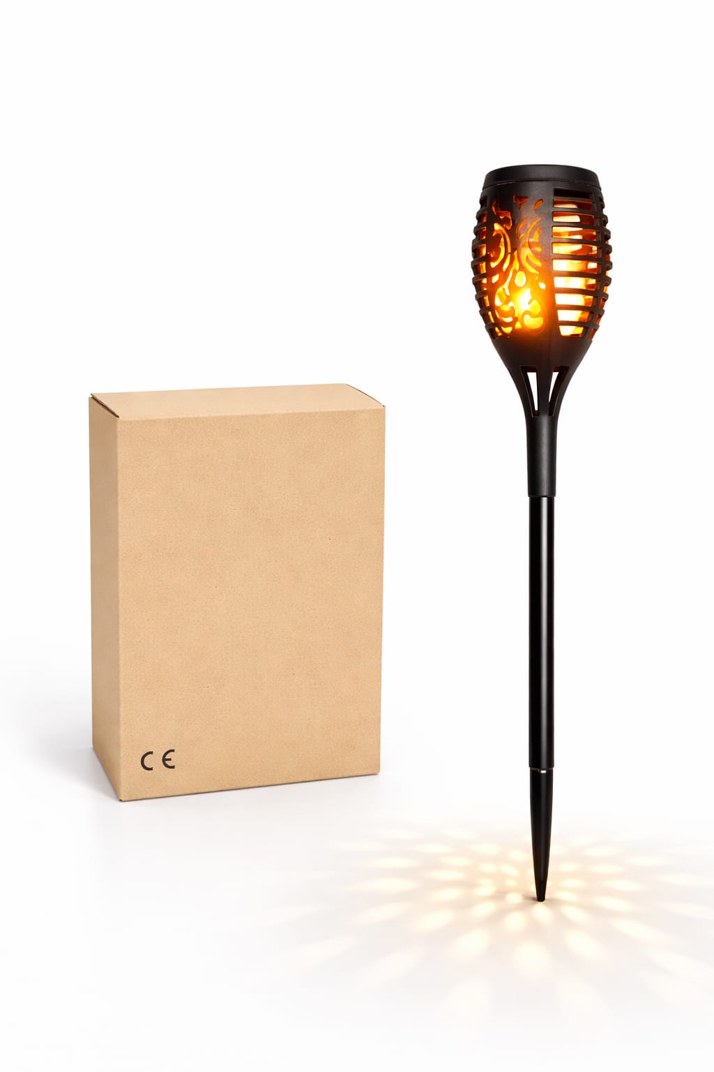 Solar-Gartenfackel mit Flammeneffekt